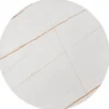 Zestaw dwóch stolików kawowych Hesivene z okrągłymi blatami 63 cm i 48 cm biały marmur/ złoty