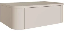 Zestaw dwóch wiszących szafek nocnych Luvio z szufladami 59 cm kaszmir