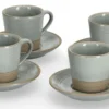 Zestaw 4 filiżanek do espresso Undablo szare