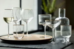 Zestaw 4 kieliszków do czerwonego wina Palermo 400 ml złote