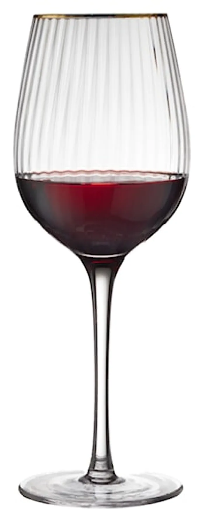 Zestaw 4 kieliszków do czerwonego wina Palermo 400 ml złote