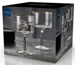 Zestaw 4 kieliszków do ginu Palermo 320 ml złote