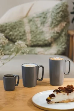 Zestaw 2 kubków Fuori 250 ml ceramiczne szare