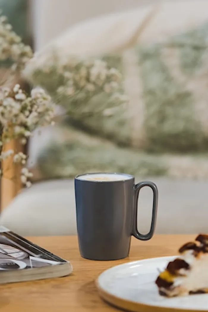 Zestaw 2 kubków Fuori 250 ml ceramiczne szare