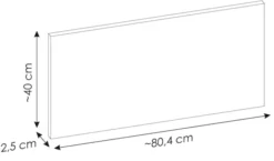 Zestaw mebli łazienkowych Novia z umywalką nablatową i słupkiem 115 cm beżowy/dąb