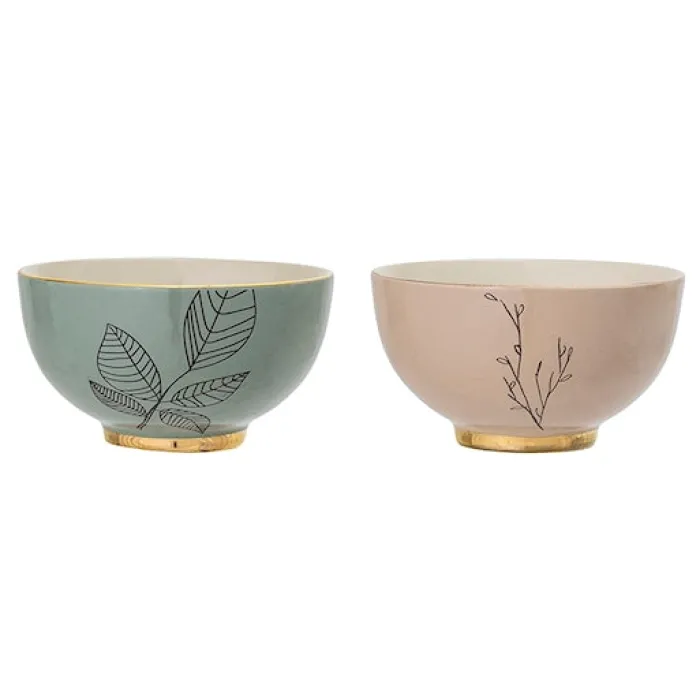 Zestaw 2 misek Bloomingville Juhana z kamionki średnica 13,5 cm