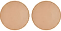 Zestaw 2 talerzy porcelanowych Fjord 21 cm kremowe