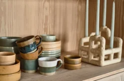 Zestaw 2 talerzy porcelanowych Fjord 21 cm kremowe