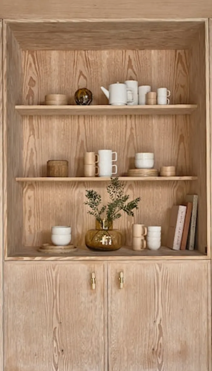 Zestaw 2 talerzy porcelanowych Fjord 21 cm kremowe