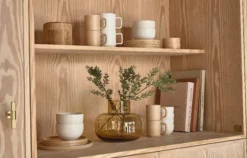 Zestaw 2 talerzy porcelanowych Fjord 21 cm kremowe