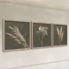 Zestaw trzech obrazów Climmes 30x30 cm zielone