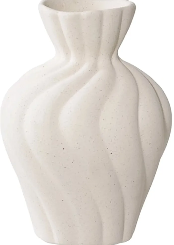Zestaw 2 wazonów Greteet ceramiczne białe